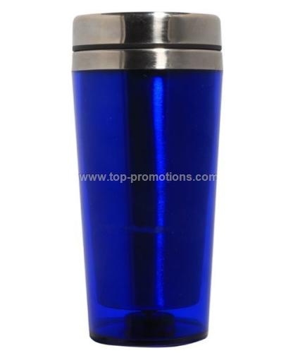 Blue travel mug