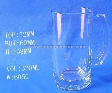 Glass beer mug/cup