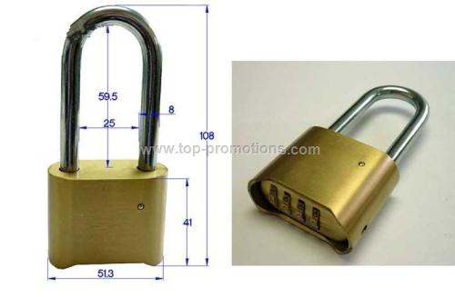 High quality brass combination padlock