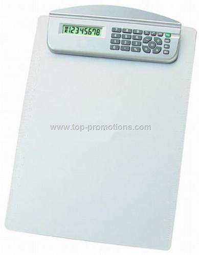 clipboard with calculator