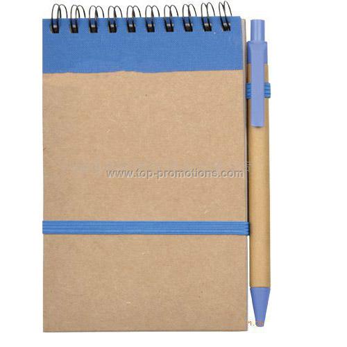 Spiral Note Pad with pen
