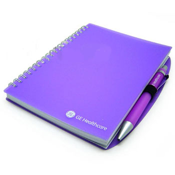 PP Cover Spiral Notebook With Pen