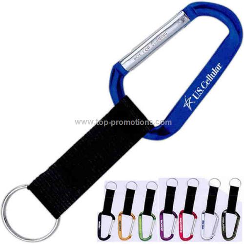 Carabiner with strap