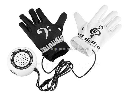 Electronic piano gloves