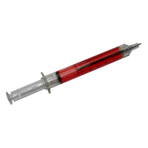Red  Syringe Shape Ballpoint Pen