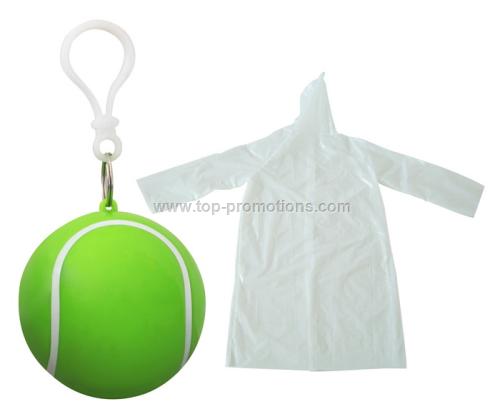 raincoat keychain tennis ball