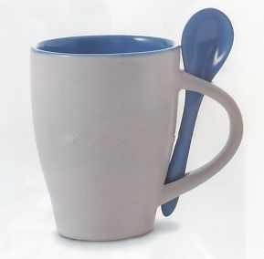 coffee ceramic cup with scoop