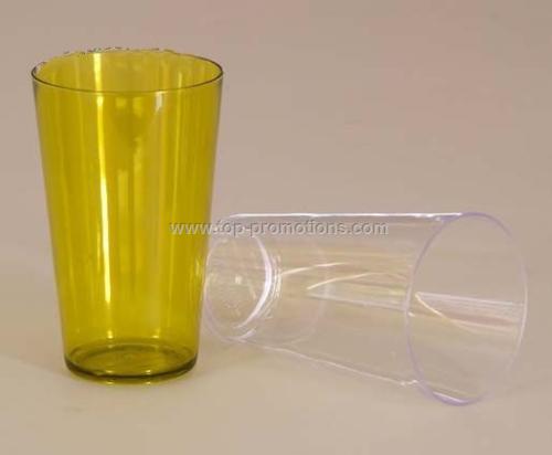 See through plastic cup