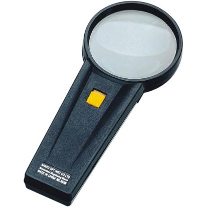 Magnifier with led light