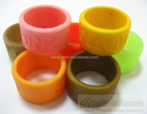 silicone ring with custom logo