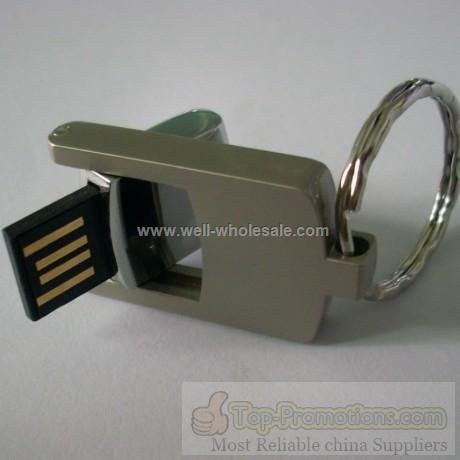 Mini Swivel Metal USB drive, UDP USB key for Credit Lyonnais