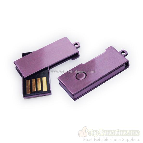 Novelty mini purple USB flash drive with UDP memory,