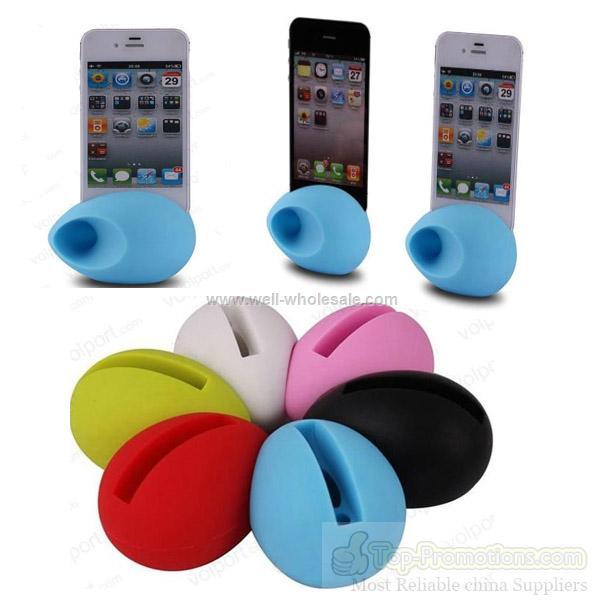2012 silicone stand Iphone Speaker for iphone 5 amplifier dock