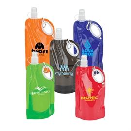 25 Oz. Collapsible Water Bottle with Carabiner