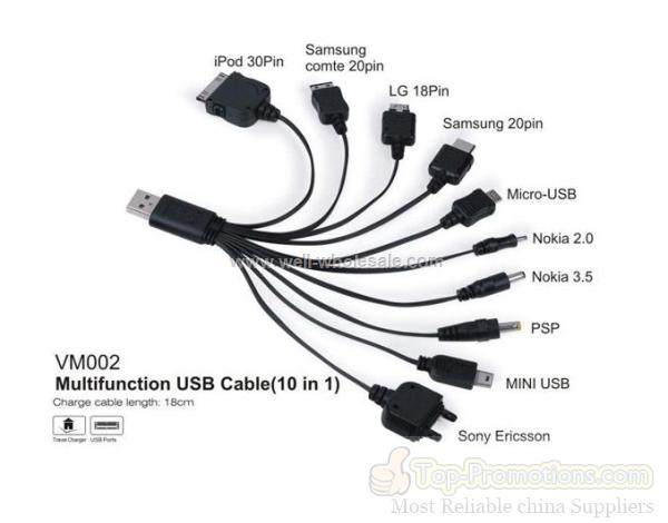 multifunction usb cable 10 in 1