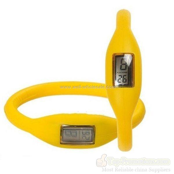 new and hot selling yellow silicone watches