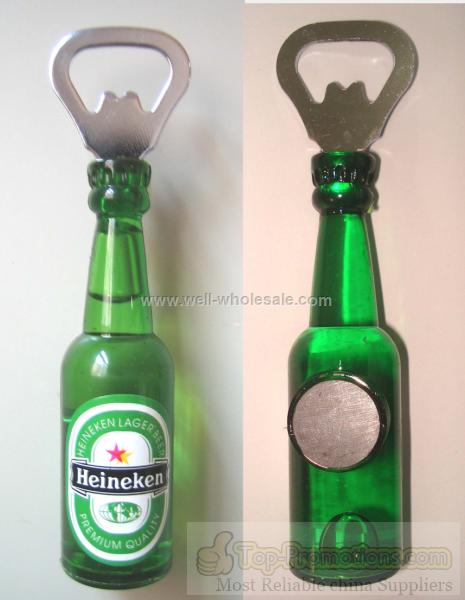 Liquid bottle shape bottle opener