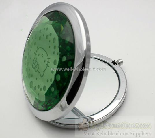 2012 new style round metal crystal compact mirror
