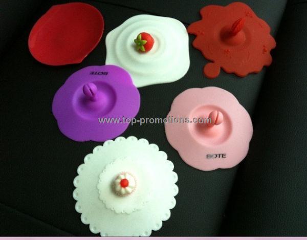 2013 cute design Eco-friendly silicone cup cover