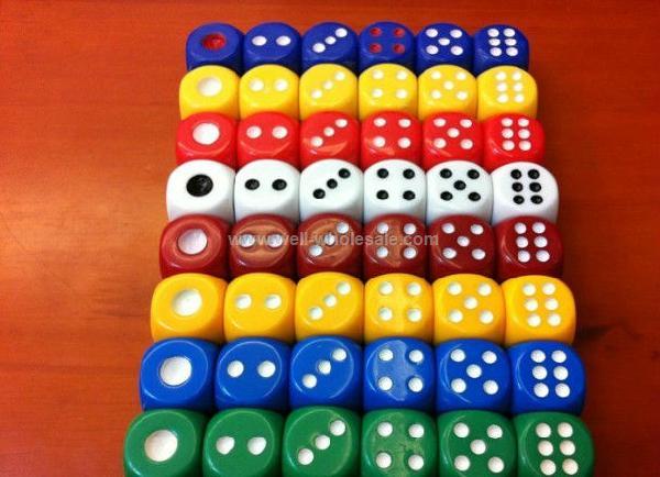 Colorful Acrylic gambling Dice 22mm large dice