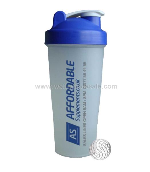 20oz plastic protein shaker bottle