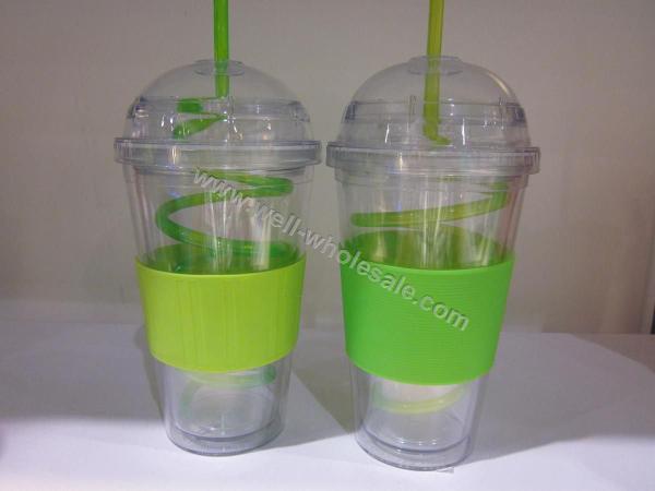 Plastic Milk Tea Drinking Cup