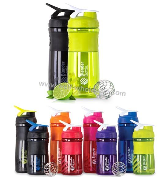 600ml plastic shaker Bottle,Protein Shaker Cup 20oz Blender Bottle Sport Mixer
