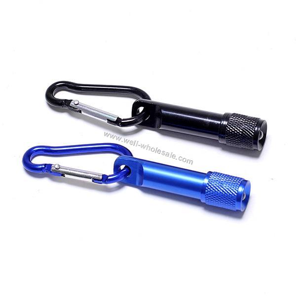 LED Aluminium flashlight keychain Carabiner