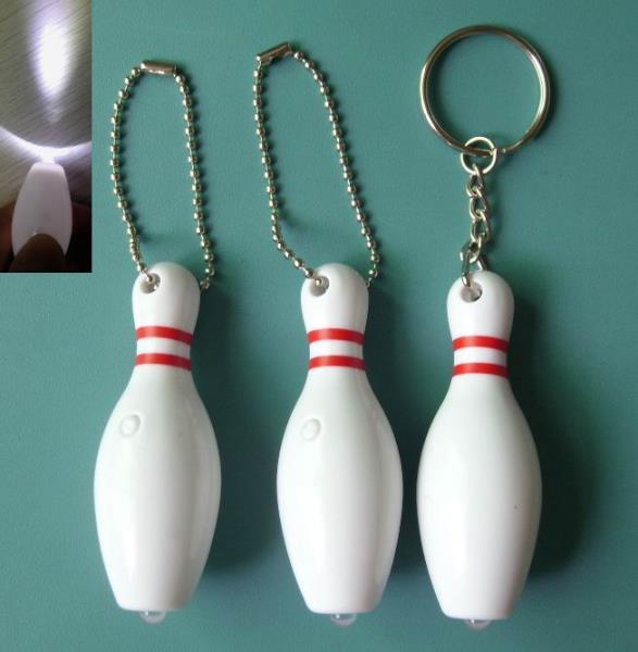 Bowling Pin LED keychain