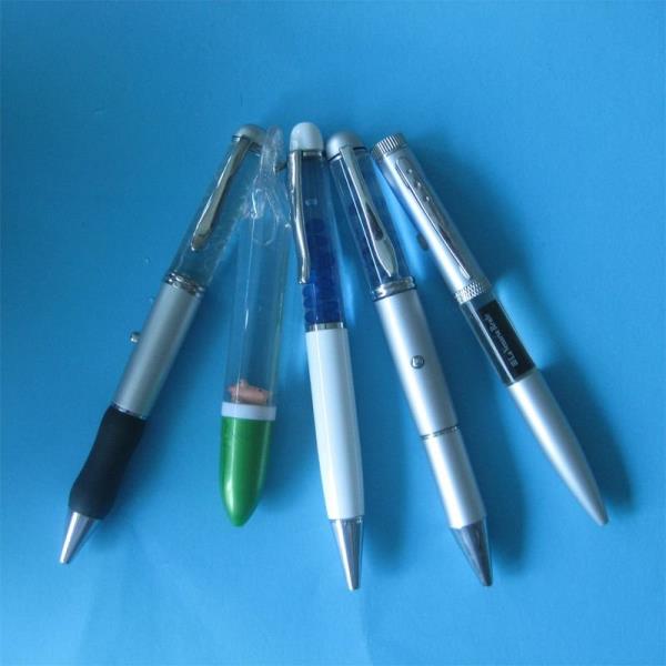 Promotional LED Ballpoint Pen With Liquid Inside