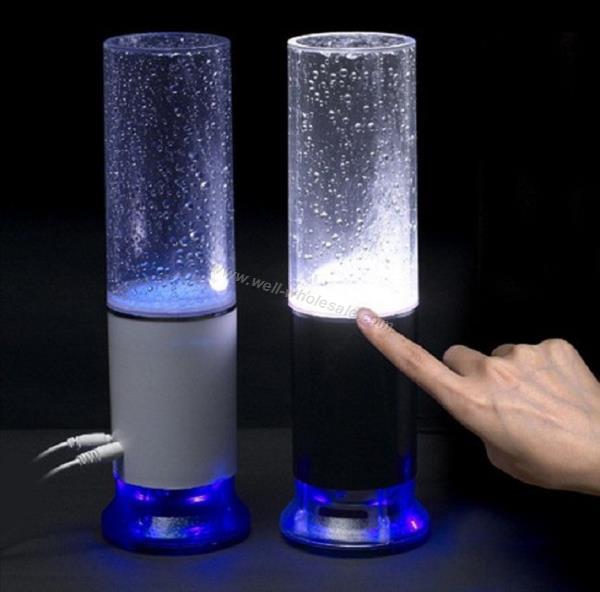 Creative LED water dancing fountain light music speaker sound
