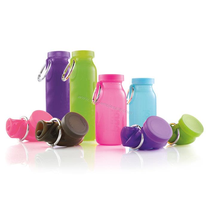 Silicone Bottle/Collapsible Silicone Water Bottle/Silicone Foldable Water Bottle