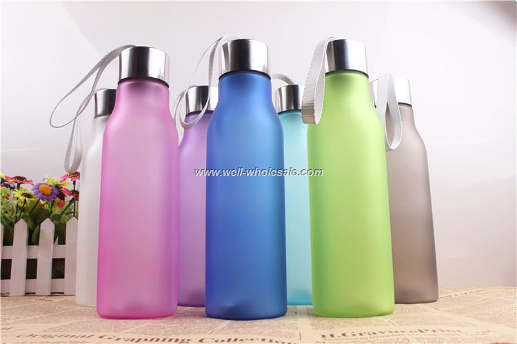 Sports Frosted Surface Plastic Water Bottle