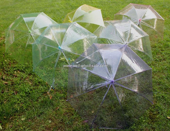 PVC transparent clear plastic umbrella
