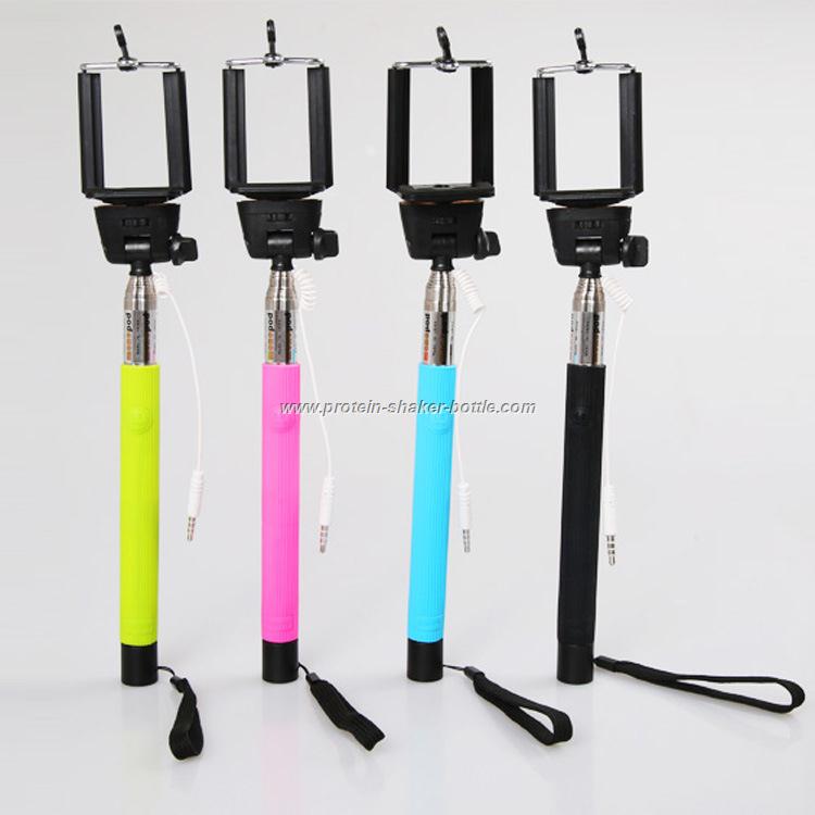 Monopod with a Wire Rod Handheld Self Artifact Phone Camera Self-timer Lever Rod