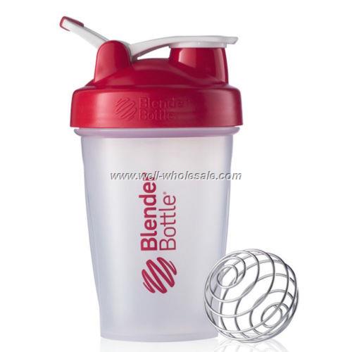 New style plastic protein shaker bottle with handle loop