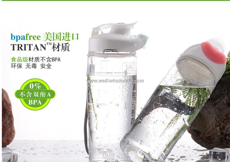 Tritan Sport Plastic Water Bottle Avoid Germs Sharing hygienic water bottle