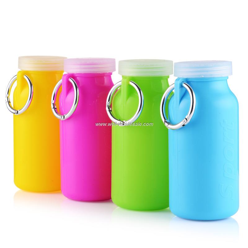 Foldable Silicone Water Bottle/Silicone Collapsible and Portable Water Bottle
