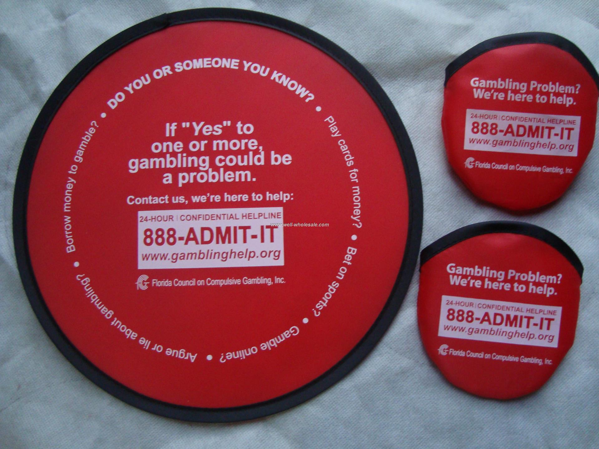 promotional cloth nylon fold up frisbee