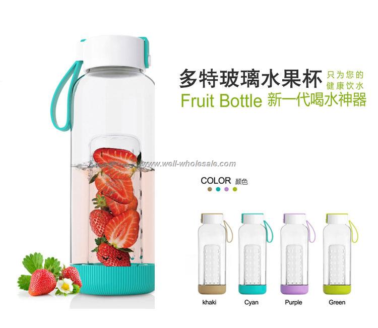 food grade fruit infuse water bottle
