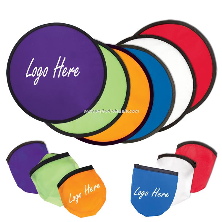 Polyester OEM Logo Folding Flying Disc