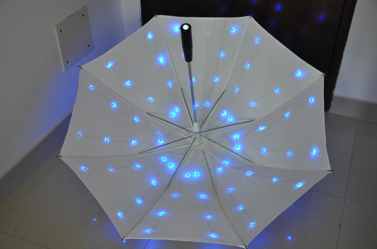 LED light umbrella with staight shaft
