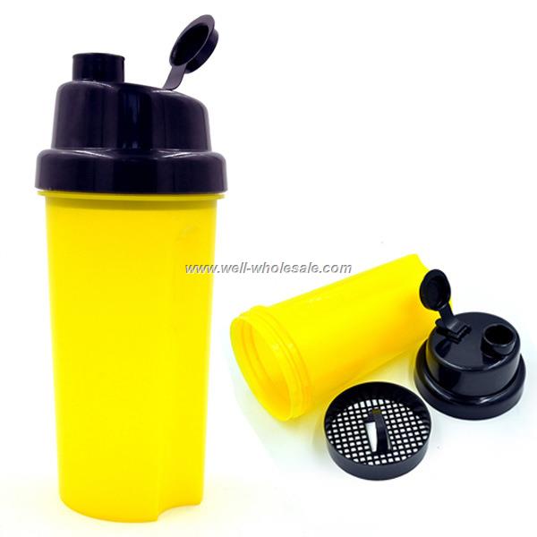 plastic protein powder shake cup custom logo shaker bottle