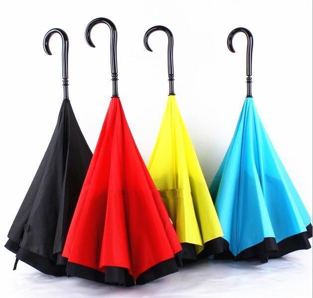 Novelty Double Layered Design Reverse Umbrella