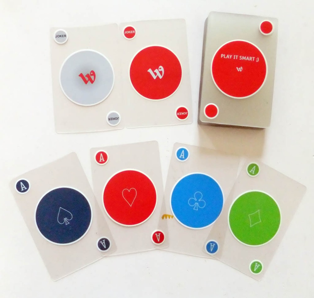 Custom Transparent PVC Plastic Playing Cards