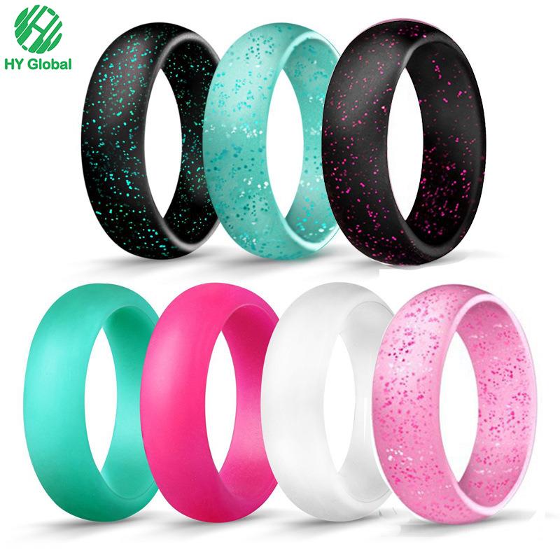 Custom silicone rubber finger ring for wedding