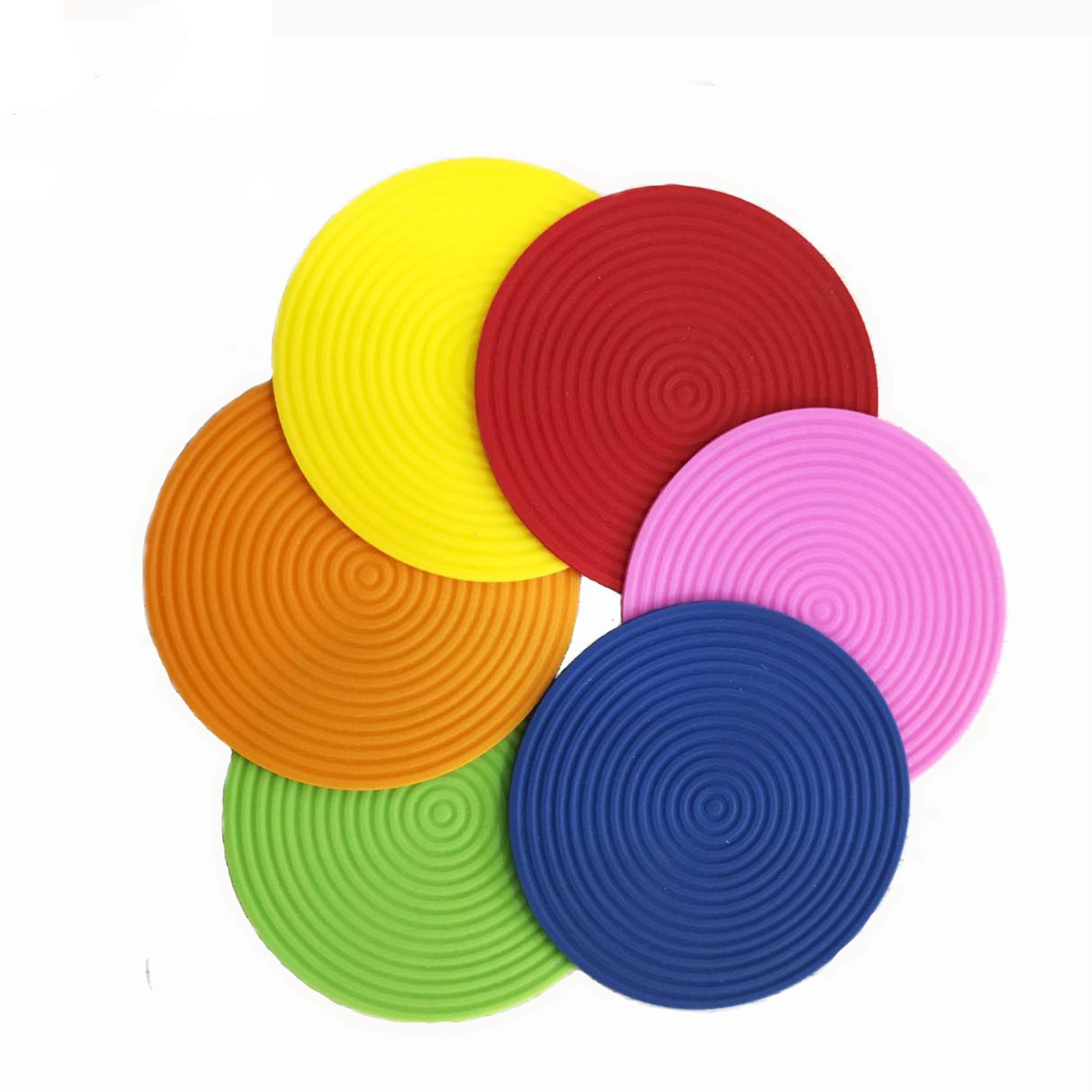 Customized Design Silicone Rubber Round Coaster