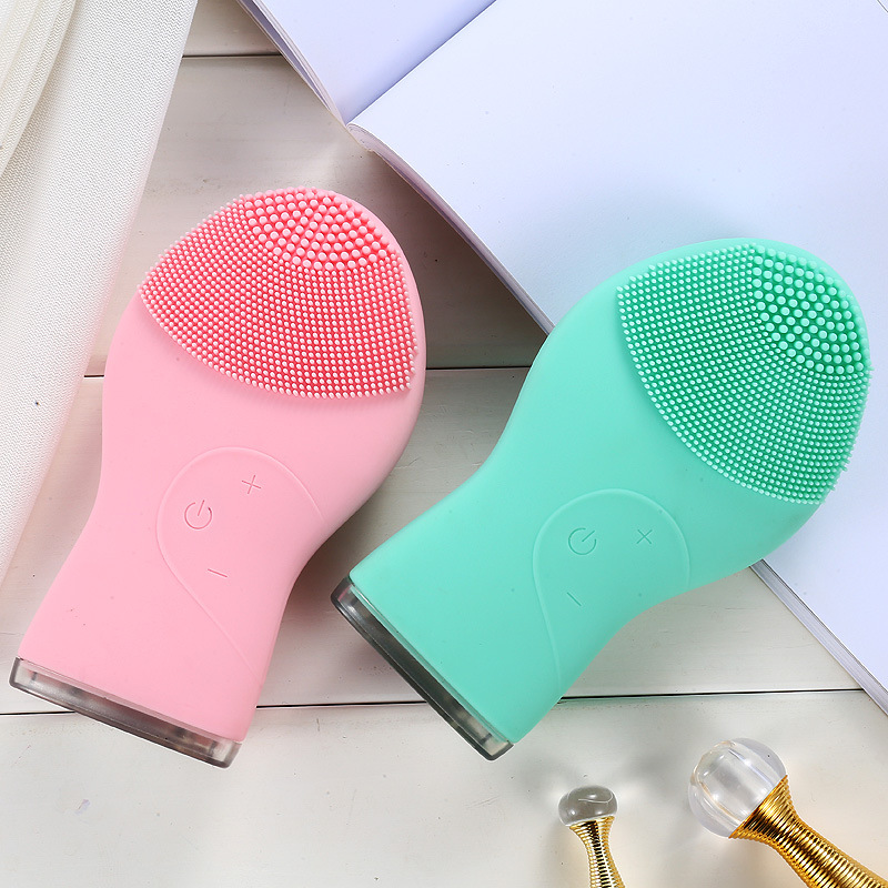 Beauty Personal Care Product Vibrating Silicon Facial Cleansing Brush Face Skin Massager