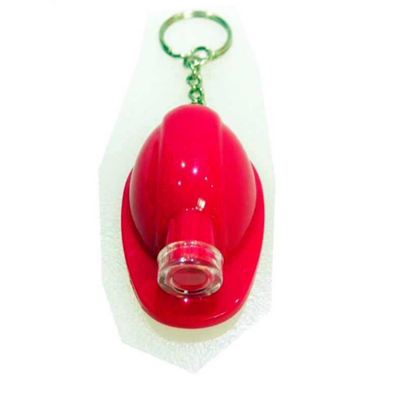 Safety Helmet Shape abs led keychain lights Safety Helmet Shape abs led keychain lights