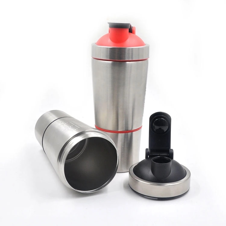 Stainless steel Gym protein shaker bottle